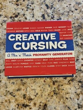 Creative Cursing Mix 'n' Match Profanity Generator - Red/Blue